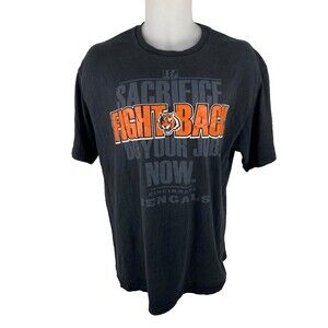 Cincinnati Bengals Unisex XL T Shirt Sacrifice Fight Back Do Your Job Now NFL